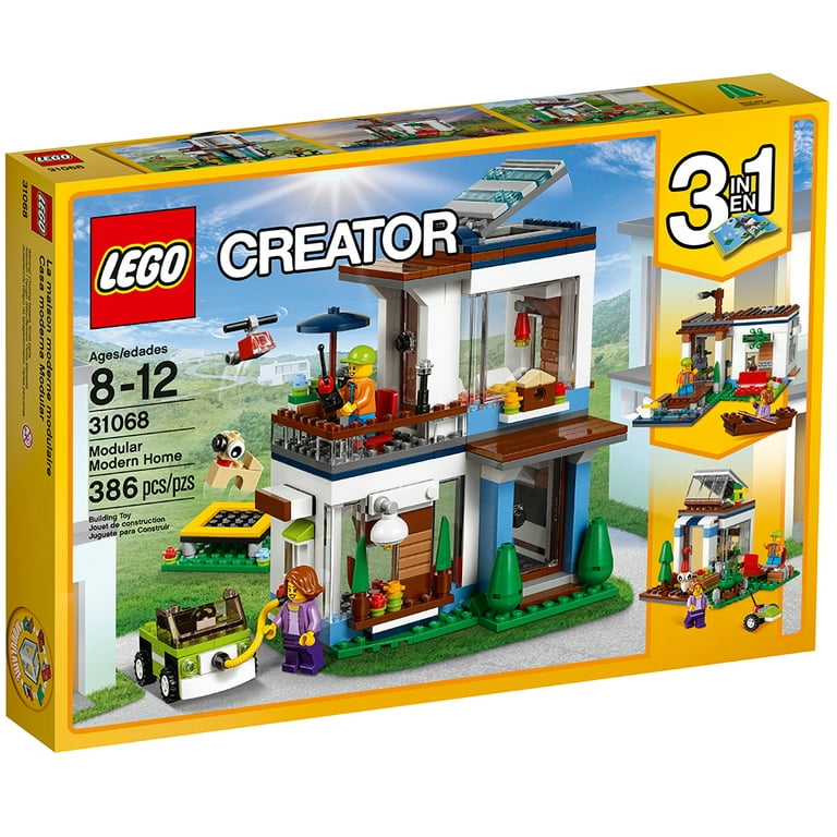 Synlig narre Streng LEGO Creator 3in1 Modular Modern Home 31068 (386 Pieces) - Walmart.com