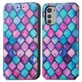 thumbnail image 2 of Compatible With Motorola Moto E32/ E32s Case Colorful Wallet Card Slot Pu Leather Kickstand Magnetic Rfid Blocking Cover, 2 of 3