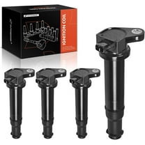 A-Premium Ignition Coils Pack Compatible with Hyundai Accent Kia Rio Rio5 2006 2007 2008 2009 2010 2011 1.6L Compatible UF-499 27301-26640 C1543 (4-PC Set)
