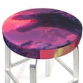 thumbnail image 3 of Balery Mystical Dragon Under Moon Fundas de asiento para taburete de bar redondo de tela de terciopelo ajustables que protegen de arañazos y manchas para sillas de 14 a 17 pulgadas.-12 inch, 3 of 7