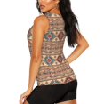 thumbnail image 3 of Sigee Traditional Tribal Aztec for Women's Workout Tank Top,Running Tank Tops,Sleeveless Gym ClothesX-Large, 3 of 8