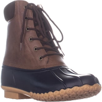 JBU Men Duck Lace Up Waterproof Boots, Fur Insoles, Brown  display picture 2