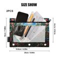 thumbnail image 3 of Dailycode 2 Pack Pencil Pouch for 3 Ring Binder Smooth Zipper Folders with Pockets Clear Window Pencil Case, Peacock with Moon, 3 of 6