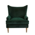 thumbnail image 3 of Finch Wyatt Wingback Chair Emerald Green, 3 of 9