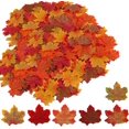 thumbnail image 1 of 100pcs Artificial Autumn Leaves - For Decorating & Crafts, 1 of 5