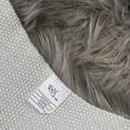 thumbnail image 3 of Walk on Me Faux Fur Area Rug Luxuriously Soft and Eco Friendly, 2' x 6', Gray, 3 of 4