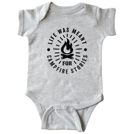 

Inktastic Life Was Meant for Campfire Stories with Grunge Gift Baby Boy or Baby Girl Bodysuit