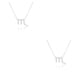 thumbnail image 2 of Qarigey Ins doce signos del zodiaco constelaciones tema amistad collar Ins joyería cadena cómodo colgante Escorpio plata Escorpio Plata 2piezas Qarigey CBP216056, 2 of 6