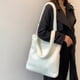 thumbnail image 5 of Jumpingount Bolso pequeño de moda de felpa para mujer, bolsos de moda Retro con elegancia Retro, nuevo bolso para mujer Bolsas de mensajero y de hombro caqui, 5 of 6