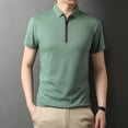 thumbnail image 4 of SWSMCLT Men's Soft Top Fitted Tshirt Fashion Short Sleeve Comfy Summer Cool Tee Work Lightweight Stretch Green Large, 4 of 4