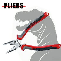 8-Inch CR-V Steel Combination Pliers - Precision Wire Cutters & Screw Notch | Non-Slip Grips for Electrical, Auto & Industrial Use