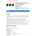 thumbnail image 2 of Heater Control Knob - Compatible with 2008 - 2009 Peterbilt 367, 2 of 2