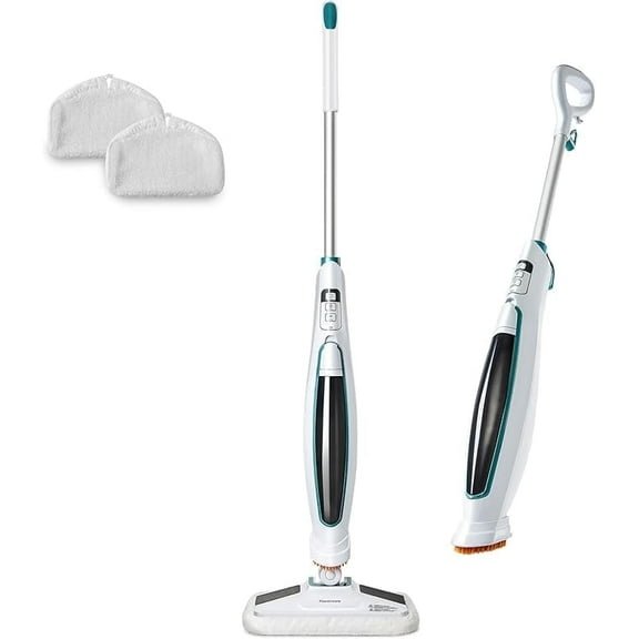 Kenmore SM2060 S200 Series Steam Mop for Floor Cleaning with Easy Scrubber & 2pcs Washable Pads, 2 Modes, Quick-Heating, Lightweight for Hardwood and Tile