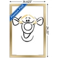 thumbnail image 3 of Disney Winnie The Pooh - Tigger - Face Wall Poster, 14.725" x 22.375", Framed, 3 of 3
