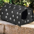 thumbnail image 4 of Maison pour Chat d'Extérieur Imperméable la Plus Chaude Maison pour Chat d'Extérieur Lavable Maison pour Animaux Résistante aux Intempéries pour Animaux Éparpillés Gris m, 4 of 5