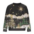 thumbnail image 5 of Men Christmas Sweater - Knitted Sweater, Mens Christmas Tree Pattern Sweaters Christmas Cozy Sweater Long Sleeve Crew Neck Tops Pullover Sweaters, 5 of 5