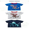 thumbnail image 4 of SYNPOS Boys Short Sleeve Round Neck Cotton T-shirt,Summer Toddler Boys Cartoon Dye Dinosaur Printed Comfort Tops,2T-5T, 4 of 8