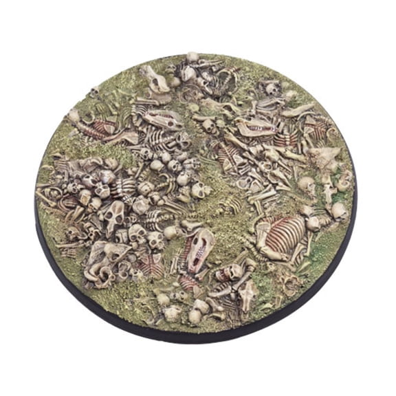 Tabletop Art 100mm Round Base - Bone Field #1 New