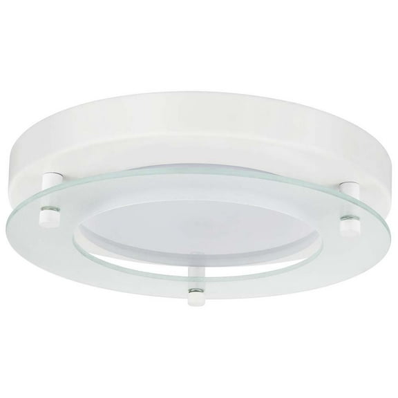 2Pk - Sunlite 17 watts 8" Round LED Solid Band Fixture 3000K White Finish 120v