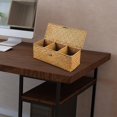 thumbnail image 6 of YWJLQH Basket with Lid Toiletry Stationery Sundries Toy Holder Container 3 Grids for Desktop Living Room Decor, 6 of 9