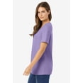 thumbnail image 3 of Woman Within Plus Size Perfect Short-Sleeve Scoopneck Tee, 3 of 6