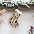 thumbnail image 6 of Salouo Rustic Plaid Forest Lodge Print Christmas Stockings,Large Xmas Stocking Set of 1 Holiday and Farmhouse Stocking for Christmas Holiday Party Decoration(17.7*11 Inch), 6 of 7