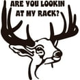 thumbnail image 1 of Home Wall Decals Are You Looking At My Rack ? Deer Animal Hunter Bedroom Stickers DIY Removable Originality Stickers - Size: 20 In x 20 In, 1 of 3