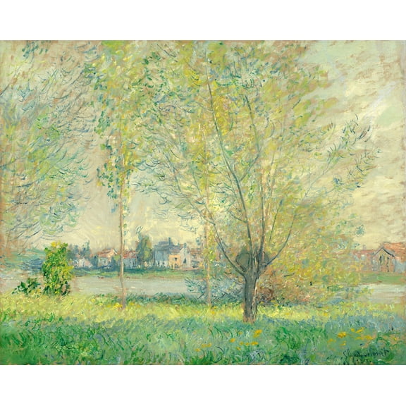 The Willows by Claude Monet - 12" x 18" Art Print Wall Decor