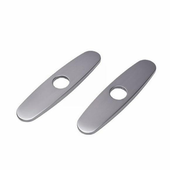 Liquidation! Accessoires de Robinets beishanbush Couvercle de Trou de 10 Pouces Assiette en Acier Inoxydable Écusson pour Robinet de Salle de Bain Ou de Cuisine à 1 Ou 3 Trous Robinet Mélangeur Couvercle de Robinet Capuchon Taille Unique Gris