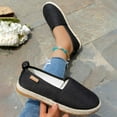 thumbnail image 6 of Flat Shoes for Women Hollow Platform Casual Shoes Solid Color Breathable Espadrilles, 6 of 9