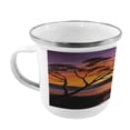 thumbnail image 2 of Country Steel Camping Mug, Picture of Old Tree Bending over River with Mountain Landscape at Sunset, Printed Thermal Cup for Camping and Outdoor Activities, by Ambesonne, 2 of 2