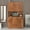 Walnut-2, variant on GAKMCIL 70.87" Kitchen Cabinet & Tall Wardrobe, with 6-Doors, 1-Open Shelves and 1-Drawer, Kitchen Fixtures, Easy Clean, Pantry Cabinets, Versatile Storage for Kitchen & Bedroom & Office, Walnut