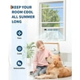 thumbnail image 5 of Lumiparty 10000 BTU Window Air Conditioner with WiFi, 3-in-1 Energy Saving AC Unit with Remote & App Control & Timer Function, Cools 450 Sq.ft., White, 5 of 7