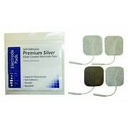 2" Square SILVER carbon Electrodes - pack of 4