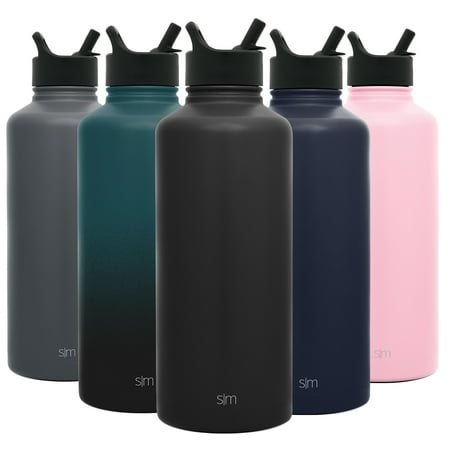 Simple Modern 84 Oz Summit Water Bottle With Straw Lid Hydro Vacuum Insulated Flask Double Wall Half Gallon Chug Jug 18 8 Stainless Steel Midnight Black From Accuweather - Double Wall Insulated Water Bottle With Straw Simple Modern 84 Oz Summit Water Bottle With Straw Lid Hydro Vacuum Insulated Flask Double Wall Half Gallon Chug Jug 18 8 Stainless Steel Midnight Black From Accuweather - Double Wall Insulated Water Bottle With Straw