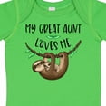 thumbnail image 4 of Inktastic My Great Aunt Loves Me Cute Sloth and Baby Boys or Girls Baby Bodysuit, 4 of 5