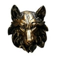 thumbnail image 2 of yotijay 3D Resin Wolf 3D Head Wall Decorations Bust Wall Statue For Farmhouse Room Walls Bronze, 2 of 9