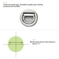 thumbnail image 5 of 40.5x11mm Flush Pull Ring Handle Zinc Alloy Brushed Silver Tone, 5 of 5