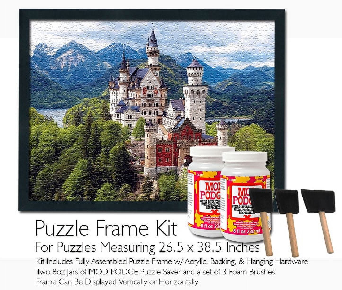 Mod Podge Jigsaw Puzzle Frame Kit - For Puzzles Measuring 26.5x38.5 inches  