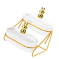 thumbnail image 5 of deevoka Dried Fruit Tray Organizer Fruit Bowls Serving Tray for Candy Appetizer Nuts 2 Layer, 5 of 9
