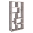 thumbnail image 2 of Sturdy Wooden Bookcase With Multiple Shelves, Brown, 2 of 4