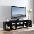 thumbnail image 2 of Furniture of America Vinnie Modern Wood 72-Inch TV Stand in Cappuccino, 2 of 5