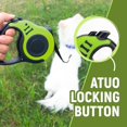 thumbnail image 4 of Retractable Dog Leash Automatic Telescopic Tractor Dog Tape, Pet Tape 10/16 FT Durable and Convenient, with Non-Slip Handle, Suitable for Small and Medium-Sized Dogs, 4 of 6