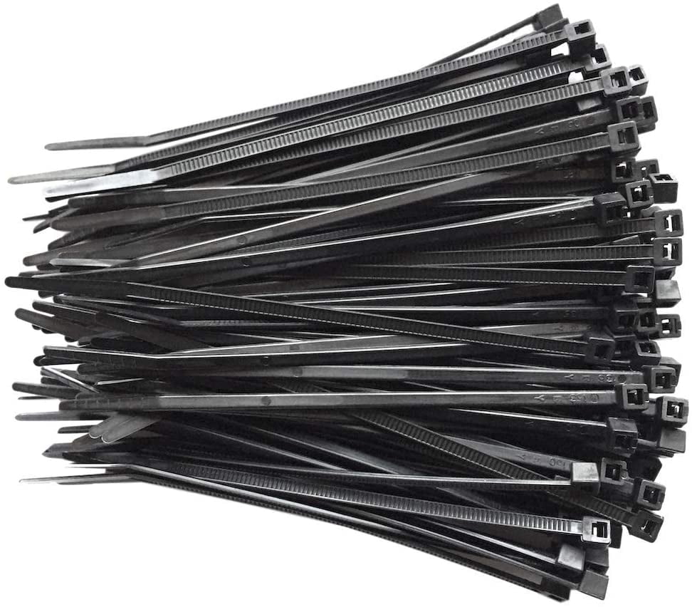 Durable Professional UV Resistant Wrap Nylon Large Cord for Cables Management Outdoor 100 Pieces Black Indoor intervisio Heavy-Duty 430mm x 4.8 mm Cable Zip Ties Long 