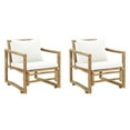 thumbnail image 1 of vidaXL Chaises de Jardin 2 Pcs avec Coussins et Oreillers Bambou, 1 of 5