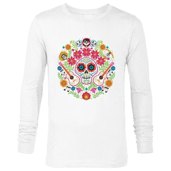Disney PIXAR Coco Land of the Dead - Long Sleeve T-Shirt for Men - Customized-White