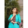 thumbnail image 5 of IshDeena Indian Kurtis for Women Pakistani Kurtis for Women Indian Style Cotton Long Top (Medium/Turquoise), 5 of 6