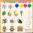 thumbnail image 2 of Decoraciones de fiesta Skyygemm Hawaiian Luau de 56 piezas con luces, 2 of 6