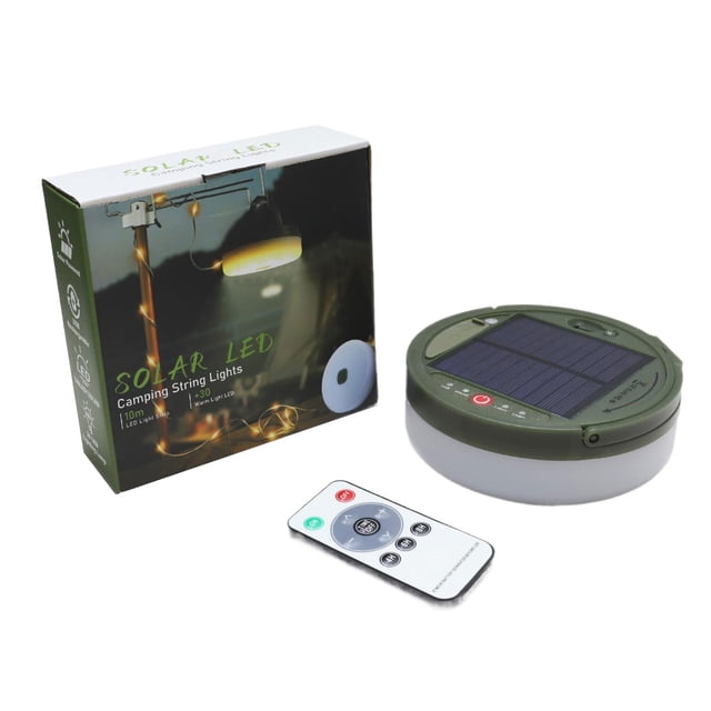 Yuarrent Manivela ABS con cinta métrica estilo manivela cadena de luz para acampar ramas de árbol mango latente Iluminación novedosa Vistoso