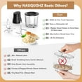 thumbnail image 2 of Electric Chicken Shredder with 250W Motor, 1.5L Bowl & Bi-Level Blades for Meat, Fruits, Vegetables, Pet Food, 2 of 7